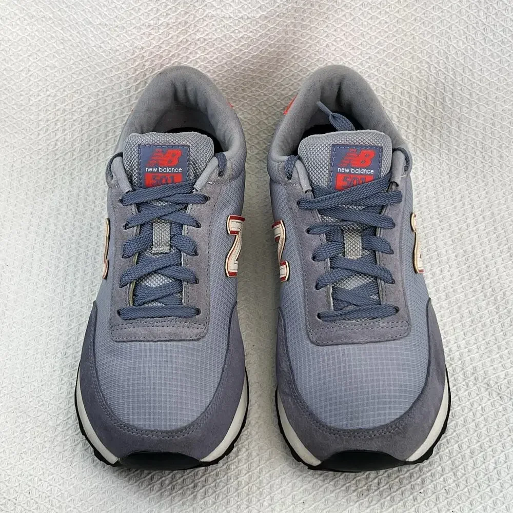 New Balance 501 WL501SRB Gray Red Sneakers Women’s Size 9 EU 40 Running